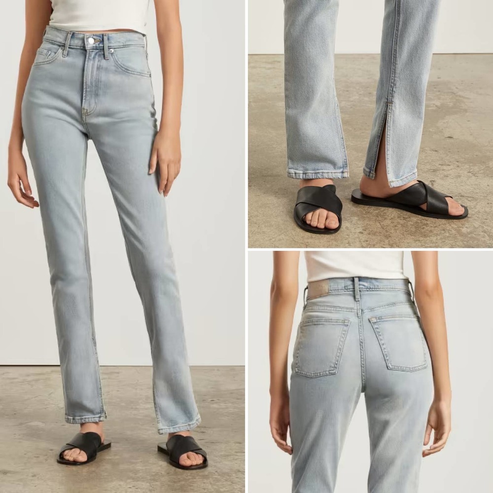 Everlane Light Wash Straight Leg Jeans